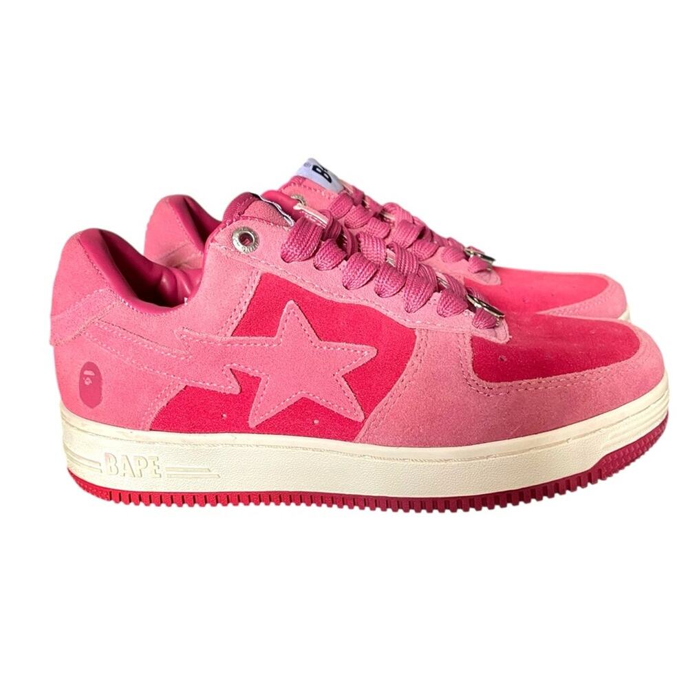 Bape Bapesta Low M1 Pink SKU 1H70191004 Pink Mens Sneakers size 8